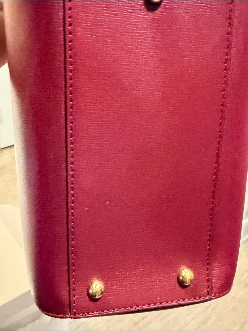 Must de Cartier Bordeaux Leather Bag Vintage Tote Authentic with Dust Bag & COA